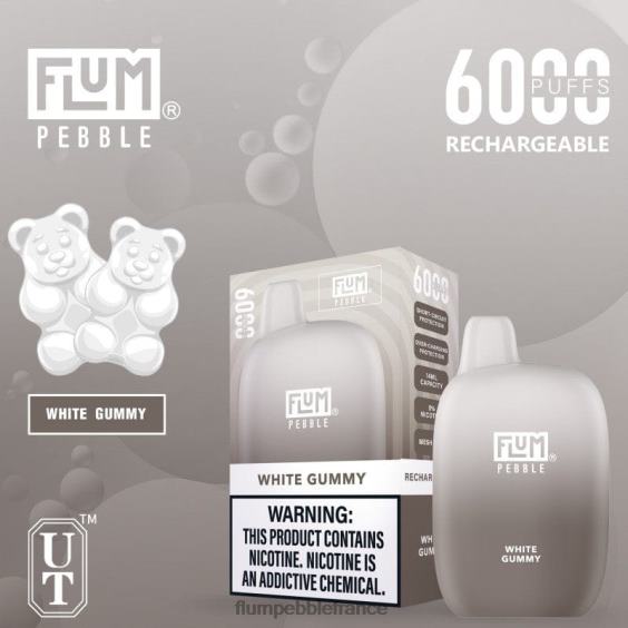 Flum Pebble Vape Near Me - FLUM PEBBLES 6000 bouffées gomme blanche P808687