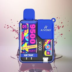 Aivono Aim Tank 9500 Framboise Myrtille 650mAh 5% Nicotine