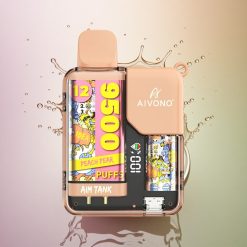 Aivono Aim Tank 9500 Poire Pêche 18ml 650mAh 5% Nicotine
