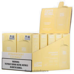 Flum Pebble Vape France - FLUM PEBBLES 6000 bouffées 10 paquets fraise noix de coco P808673